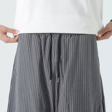Load image into Gallery viewer, Stripe Lantern-shaped Loose-fitting Low-cut Baggy Pants
