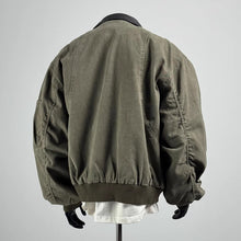 Load image into Gallery viewer, Retro Multi-pocket Color-blocked Lapel Work Jacket
