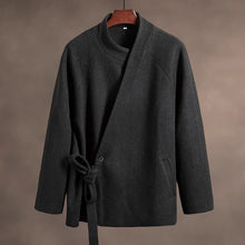 Load image into Gallery viewer, Slant-collared Thickened Vintage Shirt
