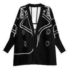 Load image into Gallery viewer, Reversible Loose-fitting Mid-length Knitted Cardigan
