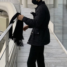 Load image into Gallery viewer, 3D Pocket Diamond-patterned Collar Cotton Coat
