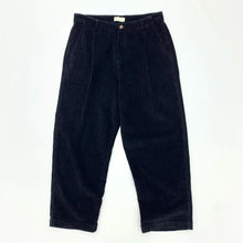 Load image into Gallery viewer, Heavyweight Washed Corduroy Pleated Loose Wide-leg Straight Trousers
