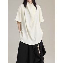 Load image into Gallery viewer, Stand-up Collar Button Placket Unisex Short-sleeved Shirt
