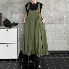 Load image into Gallery viewer, Vintage Workwear Zipper Suspender Dress
