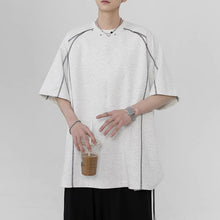 Load image into Gallery viewer, American Deconstructed Patchwork Loose Casual T-shirt
