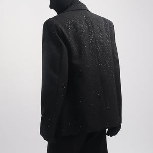 Pearl Necklace Loose Casual Blazer