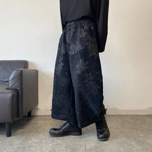 Load image into Gallery viewer, Retro Embroidered Thickened Loose Wide Leg Pants
