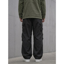 Load image into Gallery viewer, Japanese Loose Multi-pocket Straight-leg Cuffed Cargo Pants
