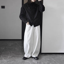 Load image into Gallery viewer, Stand-up Collar Loose Solid Color Shirt
