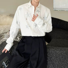 Load image into Gallery viewer, Starry Sky Print Loose-Fit Shirt
