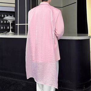 Embroidered Tulle Loose Suit Jacket