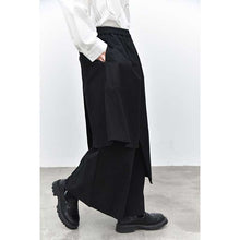 Load image into Gallery viewer, Women‘s Irregular Color-blocked Faux Two-piece Casual Skirt Pants
