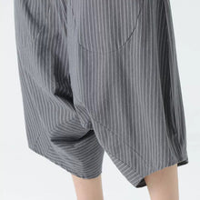 Load image into Gallery viewer, Stripe Lantern-shaped Loose-fitting Low-cut Baggy Pants
