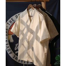 Load image into Gallery viewer, Hand-stitched Summer Vintage Short-sleeved Shirt
