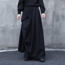 Load image into Gallery viewer, Irregular Double-layered Floor-length Culottes Wide-leg Trousers
