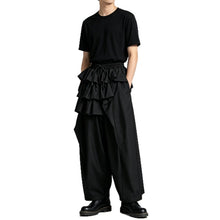 Load image into Gallery viewer, Japanese Asymmetric Loose Wide-Leg High-Waisted Skirt-Pants
