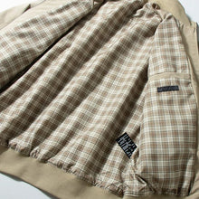 Load image into Gallery viewer, Retro Stand-up Collar Plaid Lining Jacket
