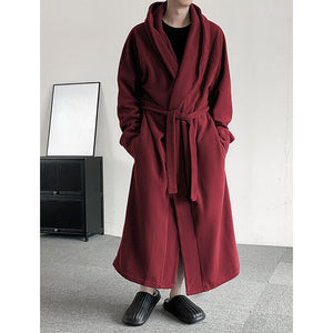 Warm Loose Thick Long Nightgown