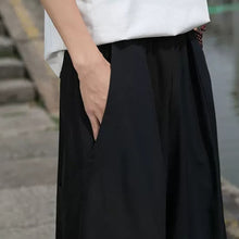 Load image into Gallery viewer, Large Pocket Ice Silk Quick-drying Drape Wide-leg Straight Pants
