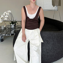 Load image into Gallery viewer, Contrast Color Layered Casual Sleeveless Vest
