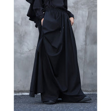 Load image into Gallery viewer, Irregular Double-layered Floor-length Culottes Wide-leg Trousers
