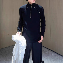 Load image into Gallery viewer, Turtleneck Zippered Bottoming Shirt
