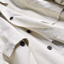 Load image into Gallery viewer, Mid-Length Lapel Loose Fit Casual Silhouette Trench Coat
