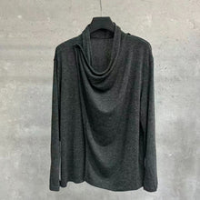 Load image into Gallery viewer, Retro Textured Knit Irregular Shawl Cardigan
