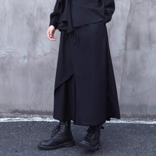 Load image into Gallery viewer, Asymmetrical Double-layer Loose-fitting Cropped Wide-leg Culottes
