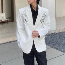 Load image into Gallery viewer, Sequined 3D Embroidered Suit Jacket
