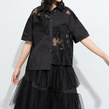 Load image into Gallery viewer, Women Irregular Lace Patchwork Loose Casual T-shirt
