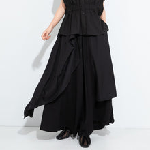Load image into Gallery viewer, Women's Japanese Loose Draped Cropped Culottes Casual Pants
