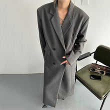 Load image into Gallery viewer, Strong Aura Loose-fitting Drape Suit Trench Coat
