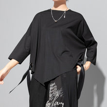 Load image into Gallery viewer, Casual Batwing Sleeve Web Shirt
