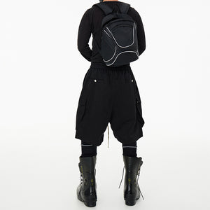 Dark Drawstring Cargo Pocket Three-dimensional Loose Shorts
