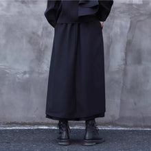 Load image into Gallery viewer, Asymmetrical Double-layer Loose-fitting Cropped Wide-leg Culottes
