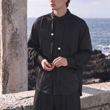Load image into Gallery viewer, French Retro Accordion Pleated Shirt
