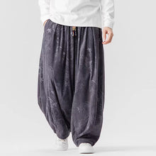 Load image into Gallery viewer, Corduroy Printed Casual Wide-Leg Pants
