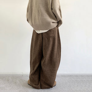 Vintage Corduroy Loose Casual Wide-leg Trousers