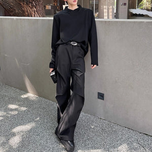 Padded Shoulder Collar Sweatshirt