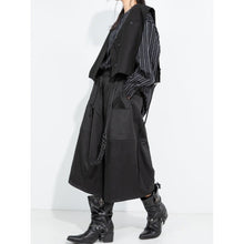 Load image into Gallery viewer, Women's Large Pockets Elastic-waist Draped Loose Cropped Wide-leg Culottes

