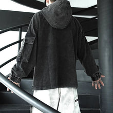 Load image into Gallery viewer, American Washed Retro Denim Hoodie

