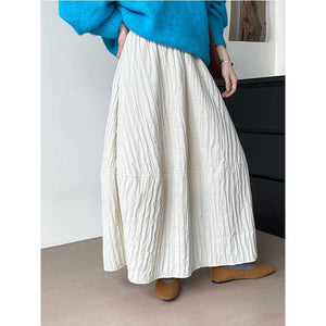 High-waisted Flower Bud Lantern Skirt