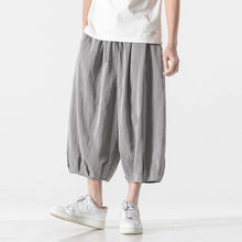 Load image into Gallery viewer, Retro Ice Silk Linen Over-the-Knee Pants
