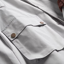 Load image into Gallery viewer, Color-blocked Lapel Mid-length Loose Casual Coat
