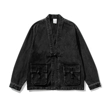 Load image into Gallery viewer, Denim Large Pocket Button Jacket
