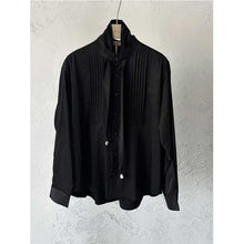 Load image into Gallery viewer, French Retro Accordion Pleated Shirt
