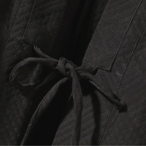 Printed Zen Cloak Linen Cape Coat