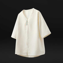 Load image into Gallery viewer, V-neck Thin Satin Shirt
