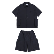 Load image into Gallery viewer, Japanese Functional Large Pocket Shirt Casual Loose Overalls Two-piece Set
